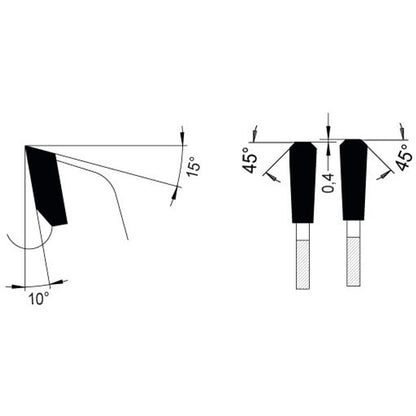 Zaagblad t.b.v. thermoplast Ø 303 mm, asgat 30 mm, B=3,20 mm, Z=96 TT, HW