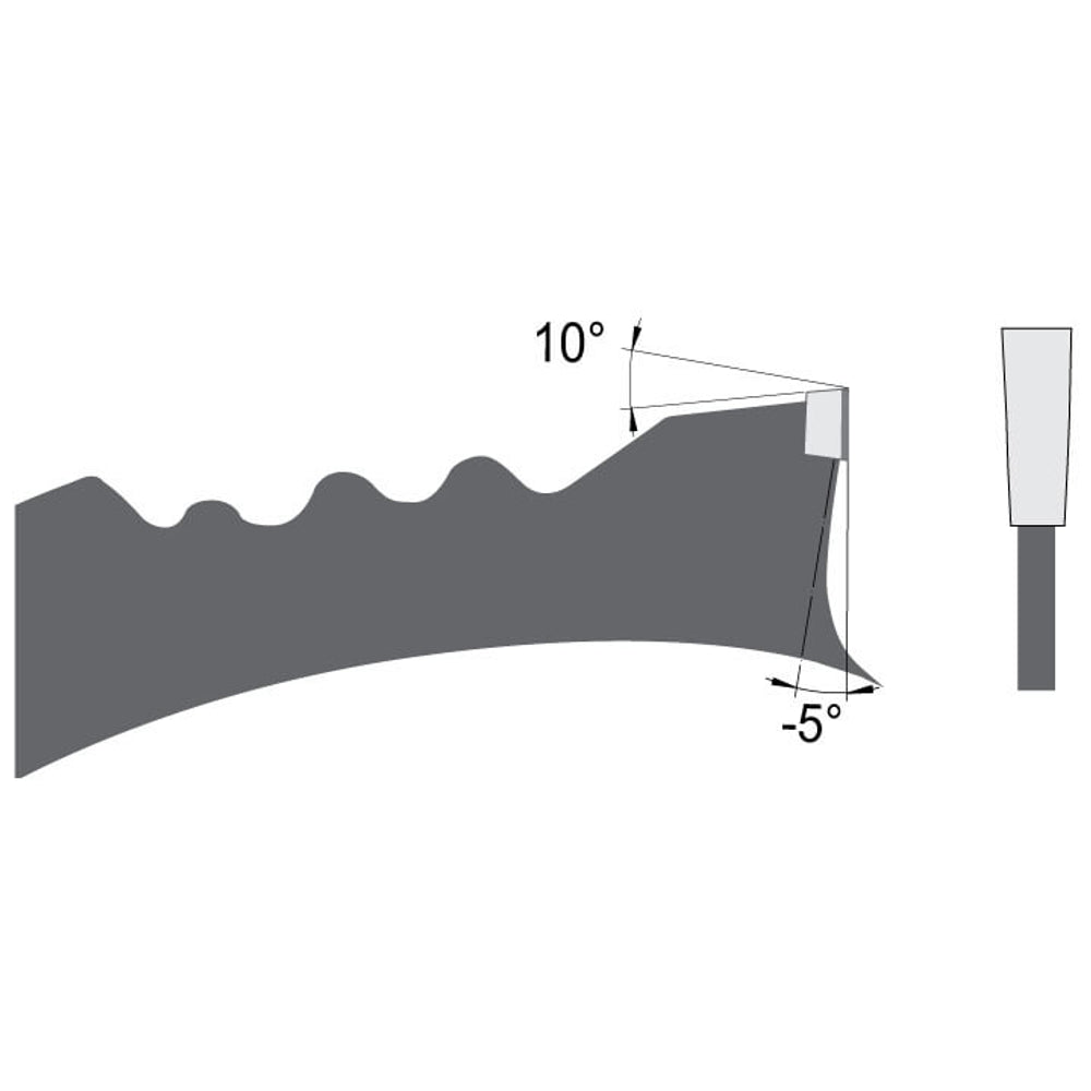 Diamant zaagblad Ø 300 mm, asgat 30 mm, B=2,40 mm, Z=8 Vlaktand Neg., DP