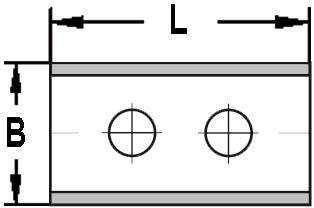 Keermes 30,0 x 12,0 x 1,5 mm (2-gats), tweezijdig geslepen, HW