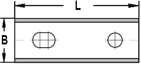 Keermes 80,0 x 13,0 x 2,2 mm (2-gats), tweezijdig geslepen, HW