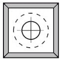 Voorsnijder 14,0 x 14,0 x 2,0 mm (1-gats verzonken), vierzijdig geslepen, HW