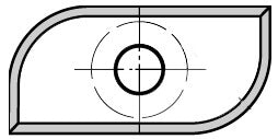 Halfholkeermes R=6,0 mm, tweezijdig geprofileerd, HW
