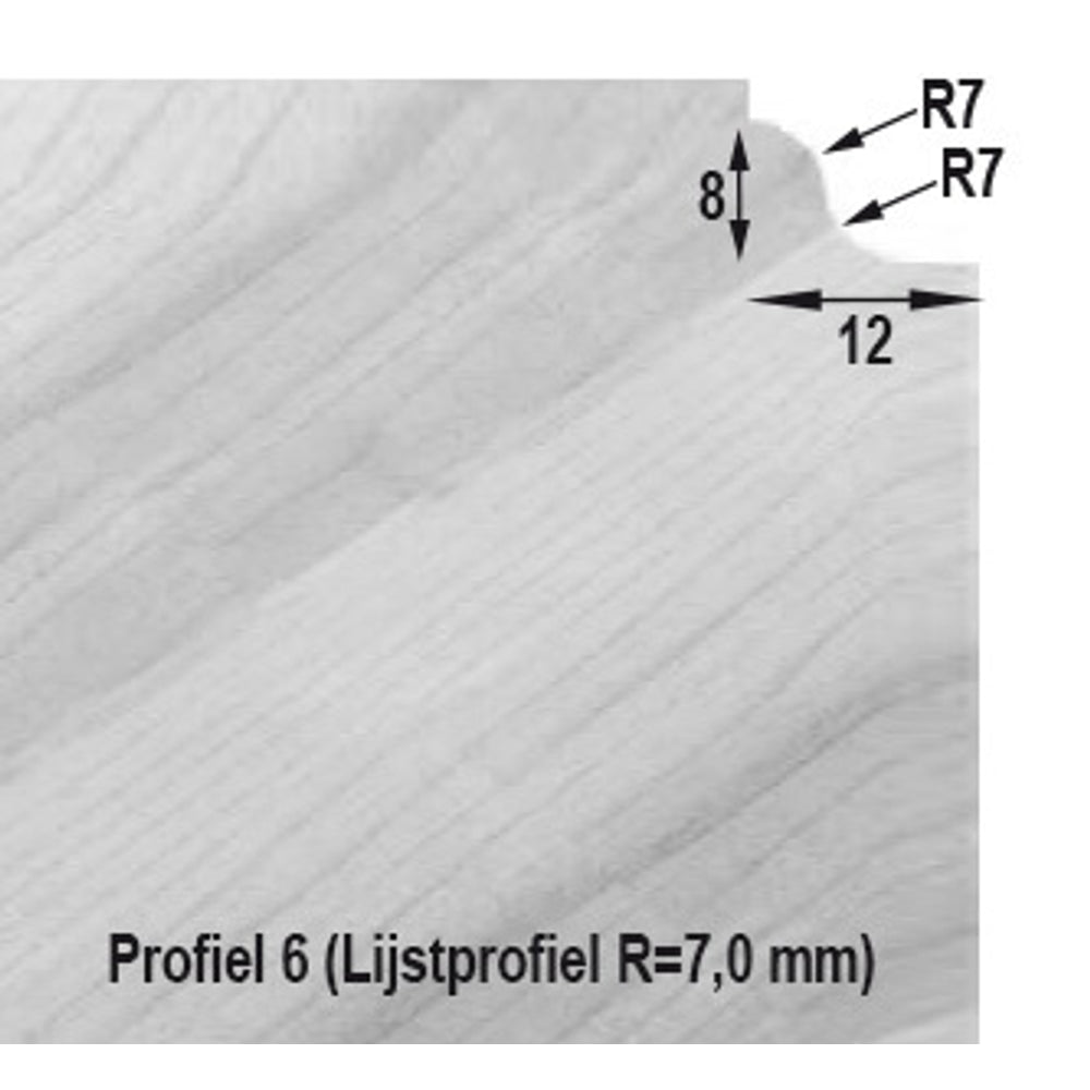 Km.multiprofielfrees R=5 + lager 12