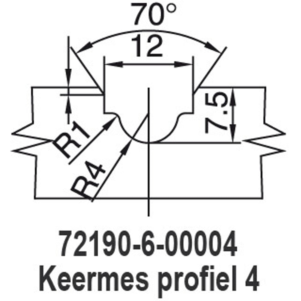 Keermessiergroeffrees, D=15,9 mm, S=8 mm, HW, Z=1