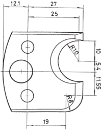 Profielmes (WS) en spaanbegrenzer Nr. 4