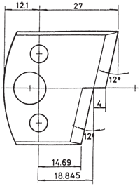 Profielmes (WS) en spaanbegrenzer Nr. 27