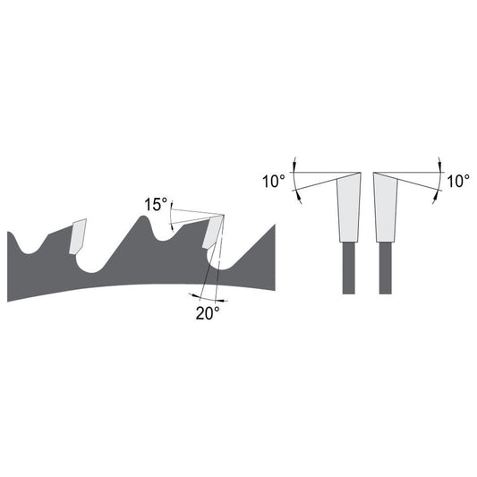 Zaagblad Ø 500 mm, asgat 30 mm, B=4,40 mm, Z=44 Wisseltand, HW