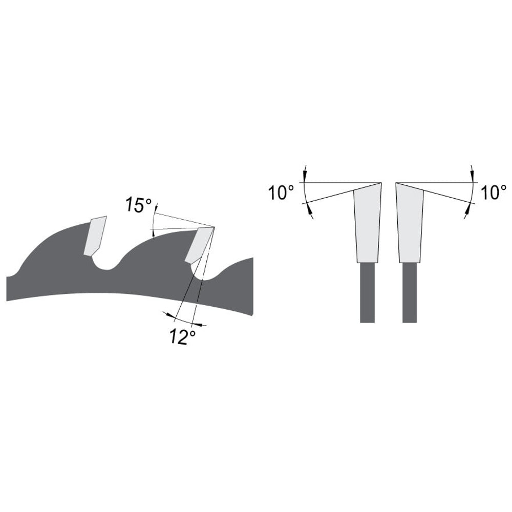 Zaagblad Ø 315 mm, asgat 30 mm, B=3,20 mm, Z=60 Wisseltand, HW