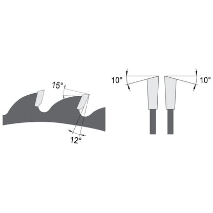 Zaagblad Ø 315 mm, asgat 30 mm, B=3,20 mm, Z=60 Wisseltand, HW
