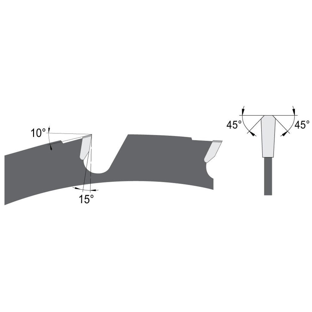 Zaagblad Ø 350 mm, asgat 30 mm, B=3,60 mm, Z=12 Trapezium-tand, HW