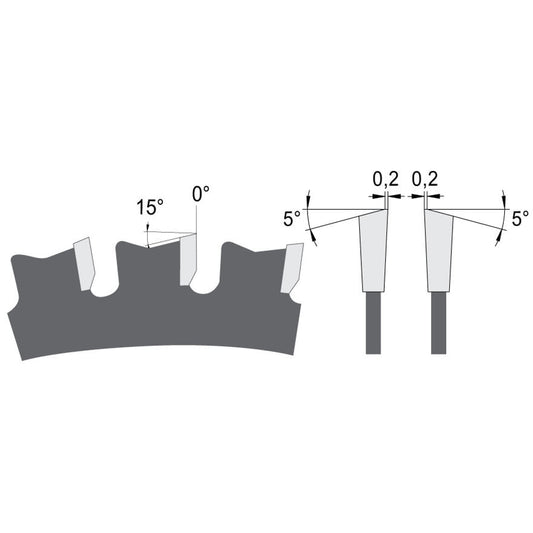 Zaagblad Ø 330 mm, asgat 30 mm, B=2,60 mm, Z=90 W/Fase, HW