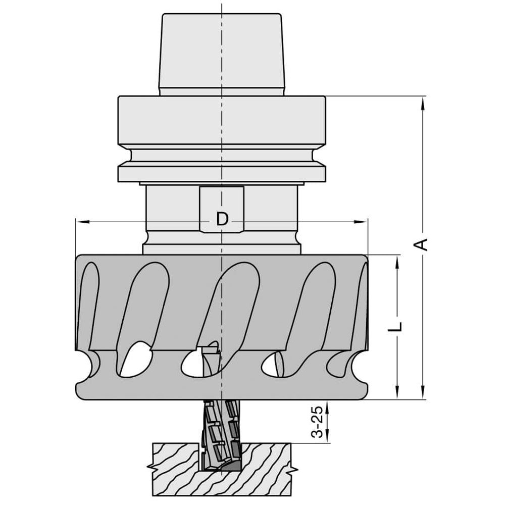 Afzuigturbine, D = 100mm M40