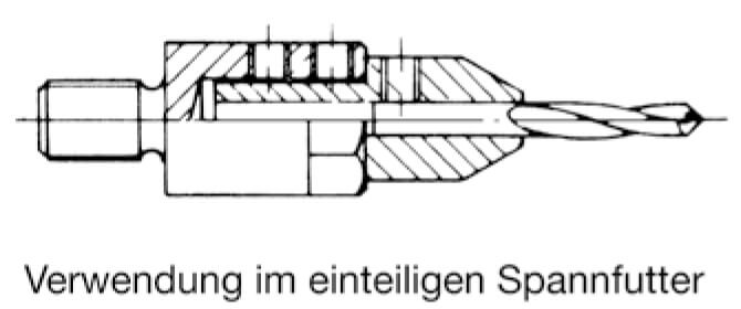Boor opname 2,5 mm met cyl. schacht