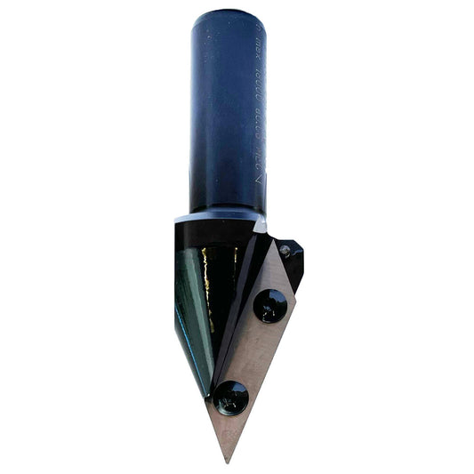 Keermes V-Groef/Fasefrees 45°, L3=43 mm, TL=115 mm, S=20 mm, Z=1, HW