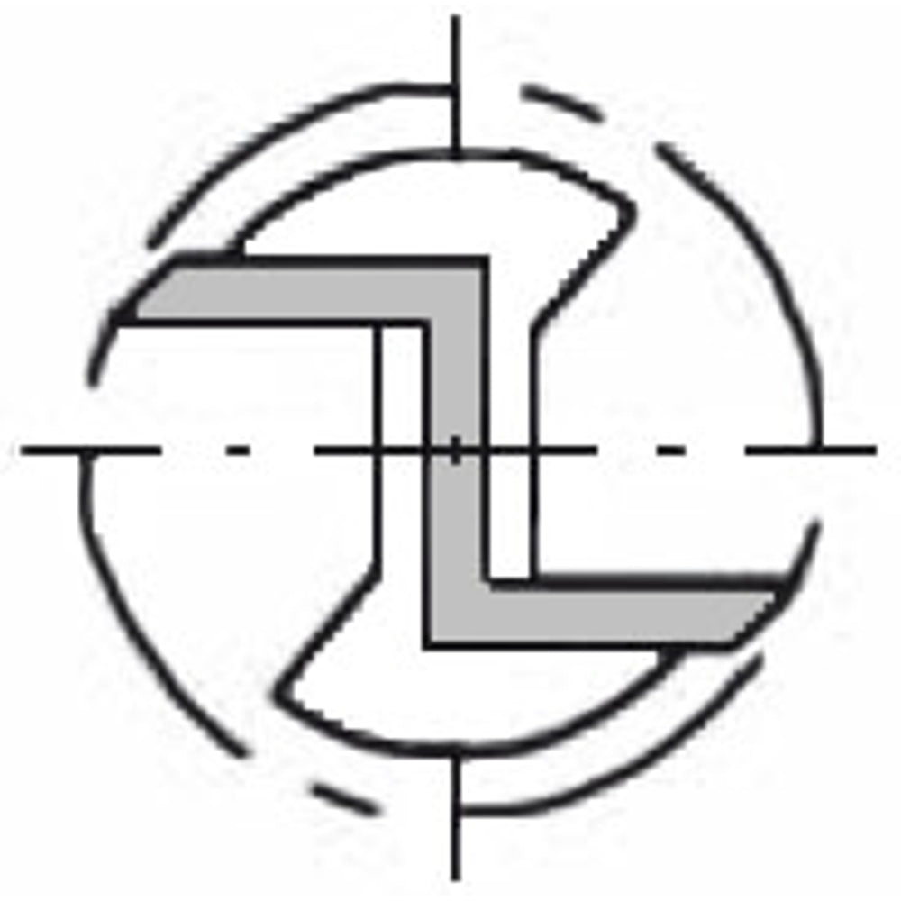 Groeffrees Ø 14 x 30 mm, TL=90 mm, S=8 mm, HW