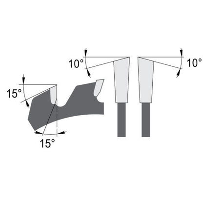 Voorritszaagblad Ø 120 mm, asgat 20 mm, B=3,35 mm, Z=20 Wisseltand, HW