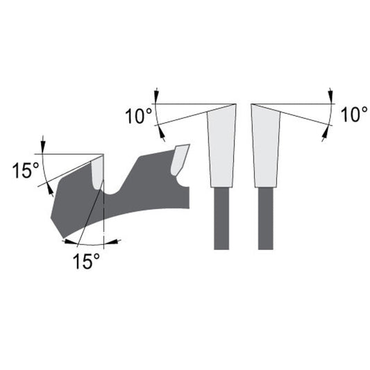 Voorritszaagblad Ø 120 mm, asgat 22 mm, B=3,35 mm, Z=20 Wisseltand, HW